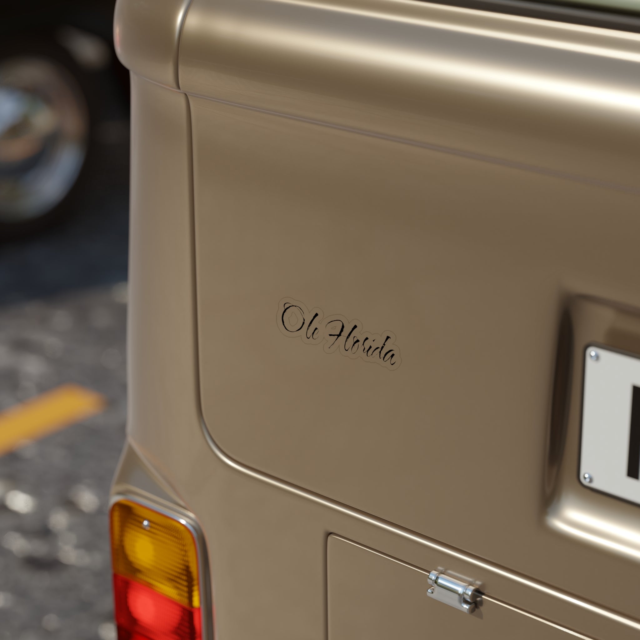 Ole Florida Die-Cut Outdoor Sticker — Transparent Weatherproof Vinyl