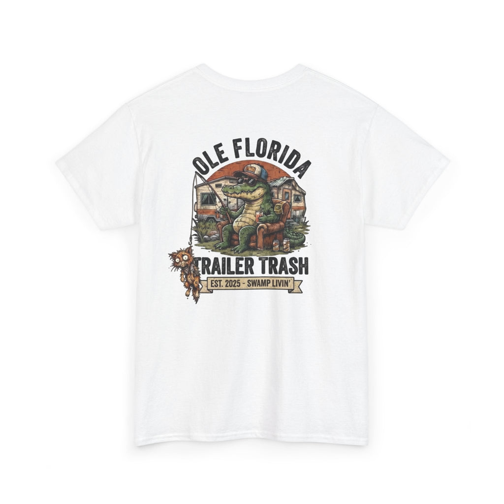 T-Shirt — 'Pole Florida Trailer Trash' Vintage Gator Graphic Tee