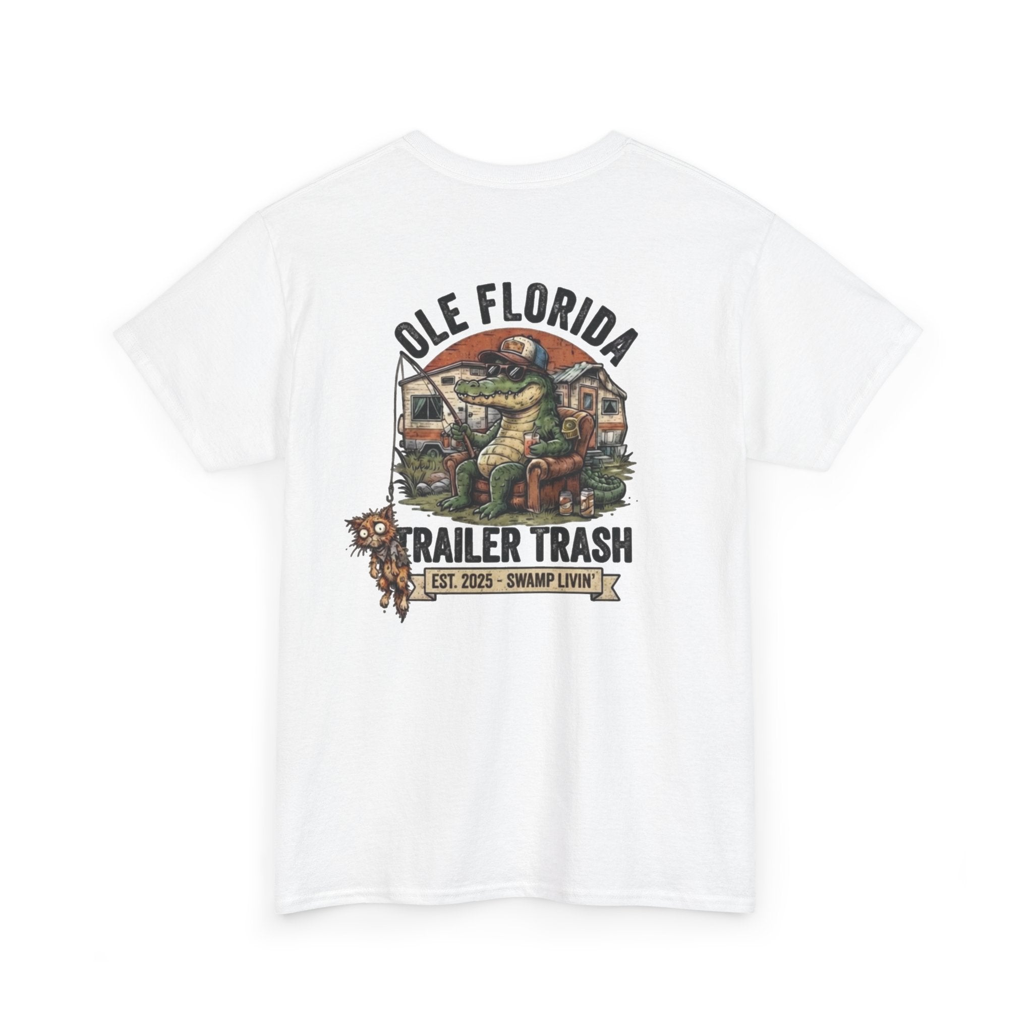T-Shirt — 'Pole Florida Trailer Trash' Vintage Gator Graphic Tee
