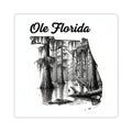 Ole Florida Kiss-Cut Sticker — Scenic Swamp Heron Design