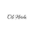 Ole Florida Die-Cut Outdoor Sticker — Transparent Weatherproof Vinyl